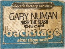 Gary Numan USA Tour 80 Access Pass